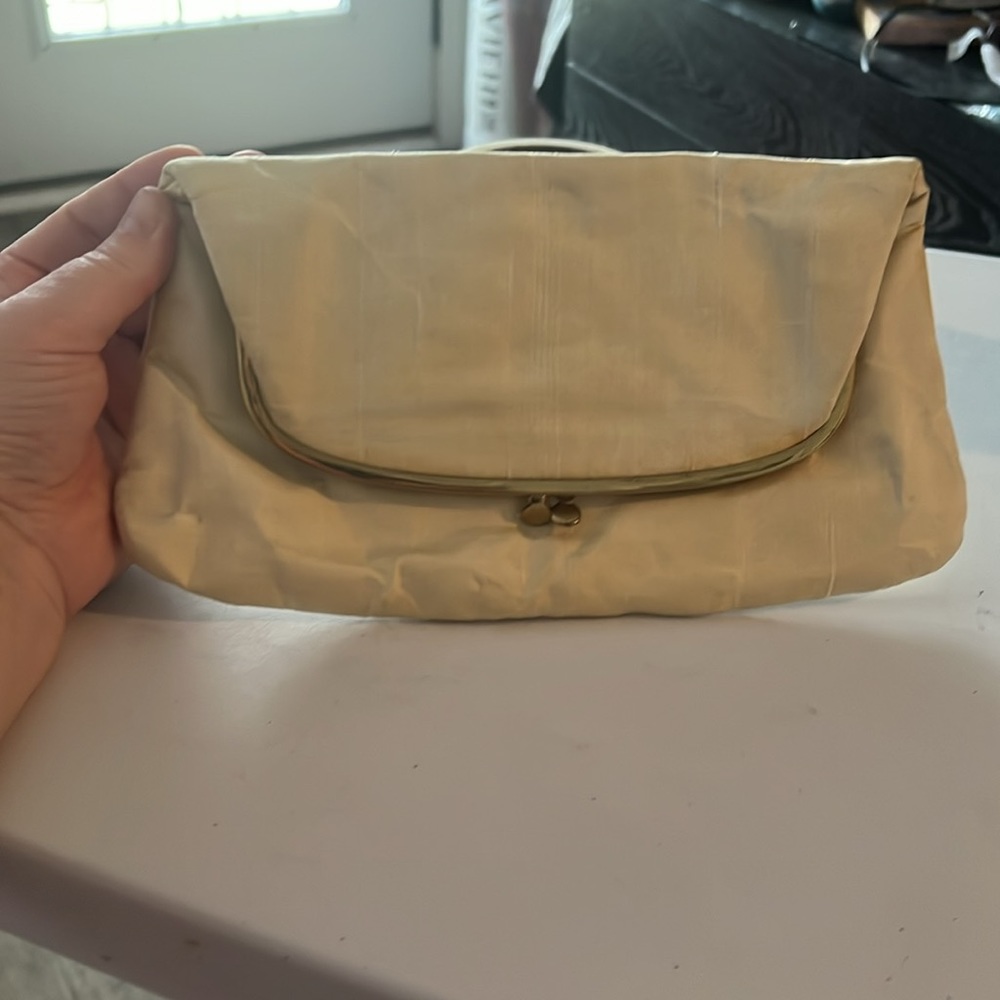 Vintage Ingber Cream evening clutch